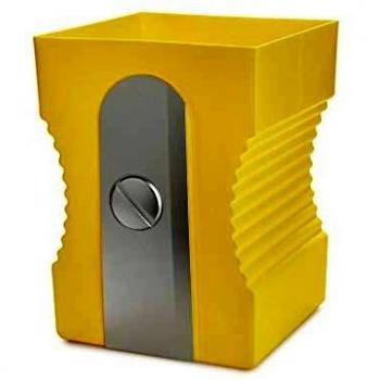Balvi Papelera Sharpener Color Amarillo Papelera con Forma de sacapuntas Plástico ABS/PP 29cm