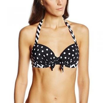 Pour Moi? 7200 - Bikini bandeau para mujer, color black/white, talla 40DD