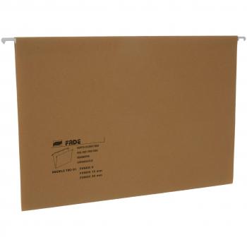 Elba, Carpetas Colgantes A4 para Cajón, Cartulina, Visor Cristal y Etiquetas. Pack 25 Carpetas