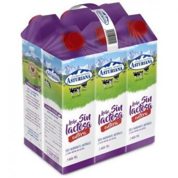 Paquete de Leche Entera Sin Lactosa 6 x 1L