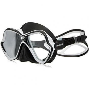 Mares X-Vision Ultra LS - Gafas de Buceo Unisex, Color Negro/Blanco, Talla Bx Regular