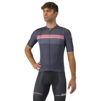 Castelli Maillot de Manga Corta Giro Veloce 2024 Gris Oscuro - Tamaño S