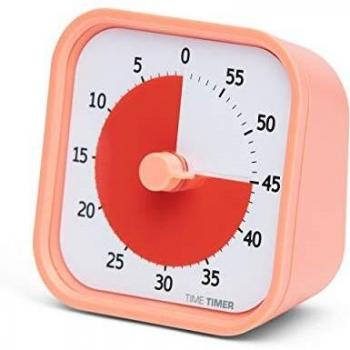 Time Timer Mod Edición Casa - Timer Visual para Niños y Adultos de 60 Minutos - Cuenta Atras, Herramienta de Estudio con Funcionamiento Silencioso