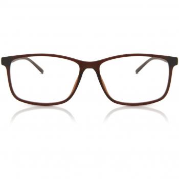 Cuadrado Montuta Completa Plástico Marrón Armazones para Hombre - Gafas Recetadas Anti-Azules - SmartBuy Collection