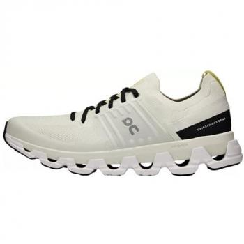 On Cloudswift 3 Men's Running Shoes - White/Ivory Black - Size: 10 (44.5 EU)
