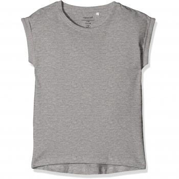 NAME IT Nkfvilda SS Top Noos, Camiseta para Niñas, Gris