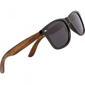 WOODIES Walnut Wood Sunglasses with Polarized Lens for Men and Women