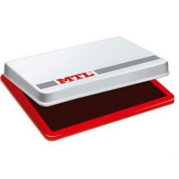 MTL 79531 - Tampón metálico de sellar, 109 x70 mm, color rojo