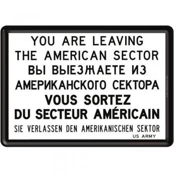 You Are Leaving Nos. (Berlín) Mini-Sign/Metal Postal