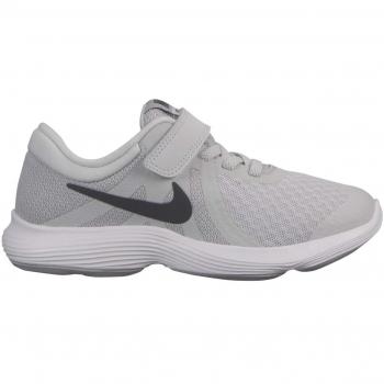 Nike Revolution 4 (PSV), Zapatillas de Atletismo para Niños, (Pure Platinum/Dark Wolf Grey/White 000), 33.5 EU