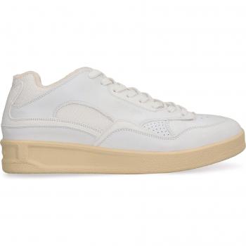 Jil Sander Men's Dragon Low-Top Sneakers in White | Size 40 | J32WS0016P4869 Color 100