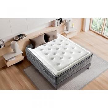 Colchón Viscoelástico Reversible 180x200 cm | Ortopédico y Adaptable con Alivio de Puntos de Presión en 7 Zonas | Transpirable e Hipoalergénico | Alt