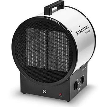 Calefactor cerámico Trotec TDS 50 M - Potencia de 2000 W, termostato ajustable, función de ventilación, diseño compacto y portátil, protección contra sobrecalentamiento