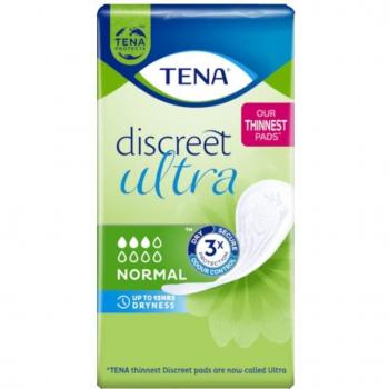 TENA Lady Discreet Ultra Normal Incontinence Pads 16 Count