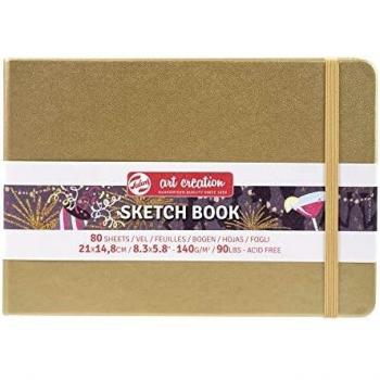Cuaderno de bocetos 21 x 14,8 cm - 80 hojas - 140 g/m² - Oro blanco - Royal Talens