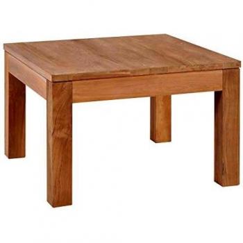 vidaXL Coffee Table Solid Teak Wood with Natural Finish 60x60x40 cm