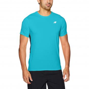 New Balance Accelerate Camiseta, Sin género, Azul, XL