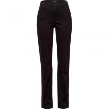 BRAX Women's Straight Fit 5-Pocket Jeans Carola in Black, Size 38K