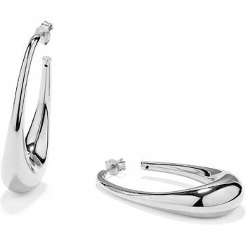 Pendientes Essentials de Plata Secrecy - Pendientes Aro Largos Plateados para Mujer