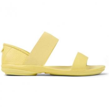 Sandalias planas de mujer Camper 21735-084 Right Nina amarillas
