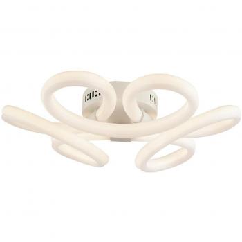 Plafonnier LED intégré Heaven Métal, Foco LED semi empotrar blanco, 4810lm, 4000K, dimensiones 52x11.5cm, difusor acrílico blanco