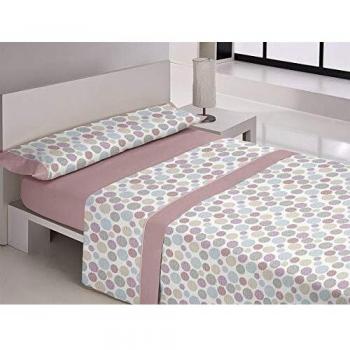 JAVIER LARRAINZAR - Juego de sábanas TEULADA Cama 150 - Color Rosa