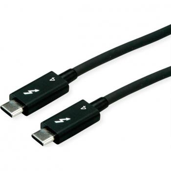 Cable USB C Thunderbolt 4 de 1 m, 40 Gbit/s, 100 W, color negro