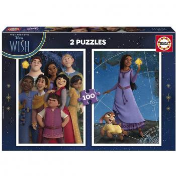 Educa Borrás Set de 2 Puzzles Infantiles Wish, 100 Piezas Cada Uno, Medidas del Puzzle Montado: 40 x 28 cm, Apto para Niños a Partir de 6