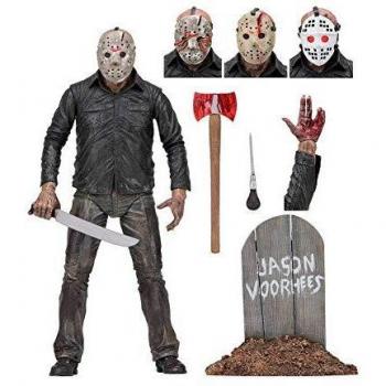 NECA c/Accesorios Viernes 13 Figura articulada Jason, Multicolor