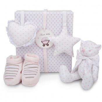 Set regalo bebé osito rosa