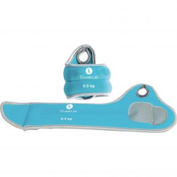 Sveltus 500g Weighted Wristbands (Pair) - Unisex Fitness Accessory for Upper Body Strengthening
