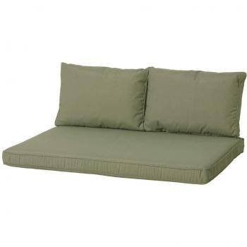 Conjunto de cojines de palets Panama - Color Gris, Taupé, Verde salvia - Cojín Decorativo de Asiento para muebles de salón