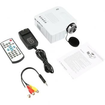 Mini proyector portátil UC28 HD 1080P LED con tecnología LCD para entretenimiento en casa y conferencias