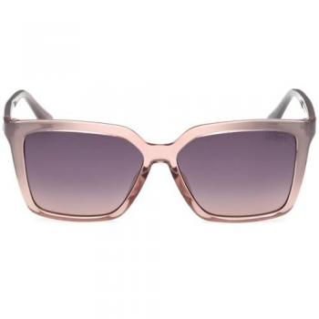 Guess GU00099 Square Sunglasses for Women - 55mm Gradient Smoke Lenses in Grey/Pink