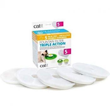 Catit Cartucho Triple Acción para Flower Fountain, 5 Unidades