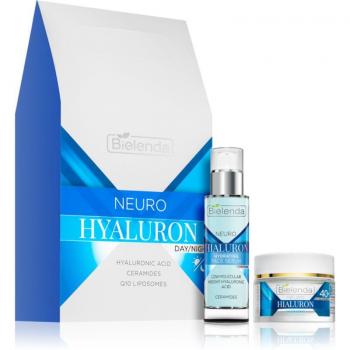 Set de Regalo Bielenda NEURO HIALURON para Pieles Maduras con Crema Hidratante Concentrada 50ml y Sérum con Ácido Hialurónico y Neuropeptidos 30ml