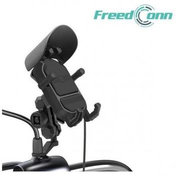 Soporte para teléfono y cargador de inducción Freedconn MC29 15W + USB