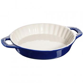 Staub - Bandeja Redonda para Pasteles de Cerámica, Resistente al Horno y Fácil de Limpiar