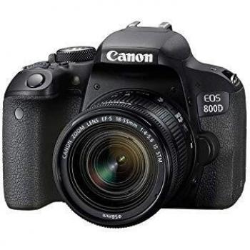 Cámara Réflex Canon EOS 800D 24.2 MP con Objetivos EF-S 18-55mm y EF-S 55-250mm, Objetivo EF 50mm F1.8 STM y Tarjeta SD de
