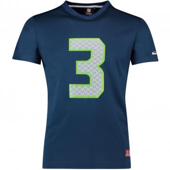 Majestic NFL Jersey camiseta – Seattle Seahawks # 3 Wilson azul marino, hombre, azul marino, xx-large