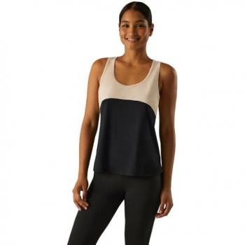 Camiseta Deportiva Tirantes Espalda Nadadora Negra Ysabel Mora