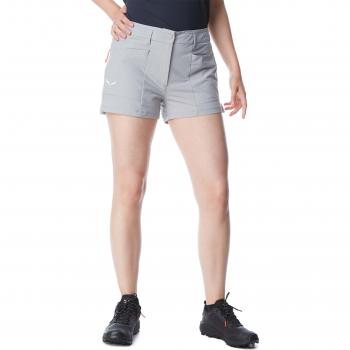 Salewa Pantalones Cortos Puez Durastretch Cargo Mujer Gris Claro L