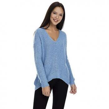Jacqueline de Yong NOS Jdymegan L/s Pullover Knt Noos Suéter pulóver, Azul, L para Mujer