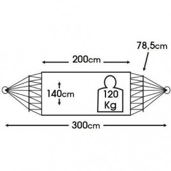 Jobek 17150 - Hamaca  (naranja), color naranja