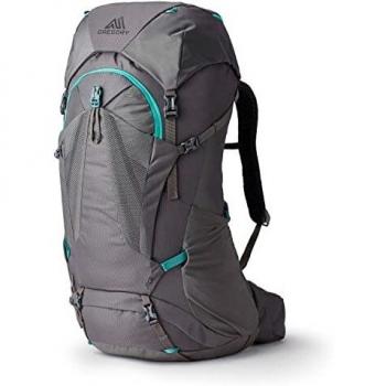Mochila de senderismo Gregory Jade 53L gris oscuro azul turquesa mujer - S-M