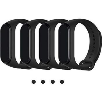 Maspen Compatible para Xiaomi Mi Band 4 Correa Pulsera Ajustable Correa de Reemplazo Deportivo Compatible con Xiaomi 4, Xiaomi 3 para Mujeres Hombres