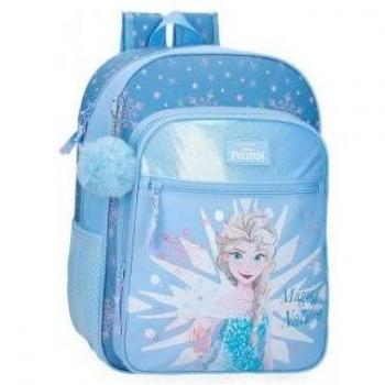 Mochila escolar Frozen Magic ice 38 cm azul