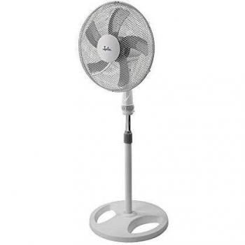 Jata JVVP3050 Ventilador de pie con altura máxima de 1,3 m. 3 velocidades. Cabezal inclinable y oscilación automática. Rejilla de metal protectora delantera y trasera.