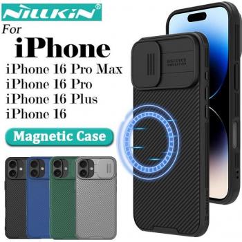 Nillkin CamShield PRO Magnetic Hard Case for iPhone 16 - Black with Camera Protection