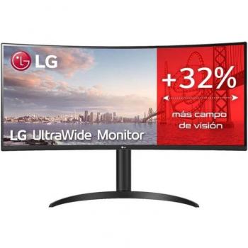 LG 34WP75CP-B 34 Curved UltraWide QHD (3440 x 1440) IPS Display with USB Type-C, 160Hz Refresh Rate, and AMD FreeSync Premium